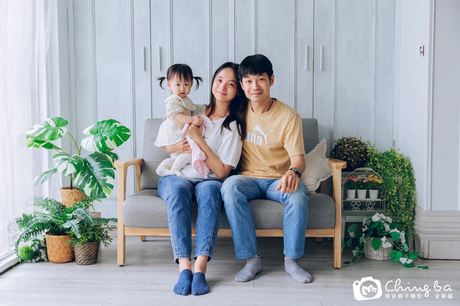 炘寶 1 歲寶貝 台中小家庭抓周紀念照｜晴爸親子攝影