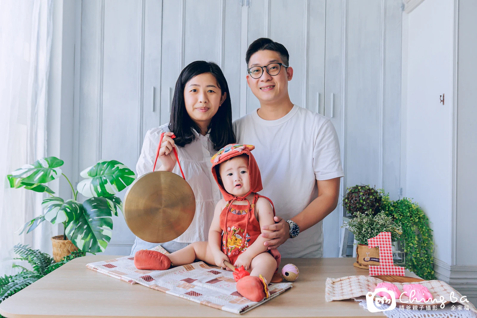HUHU在台中拍小家庭抓周的珍貴一刻