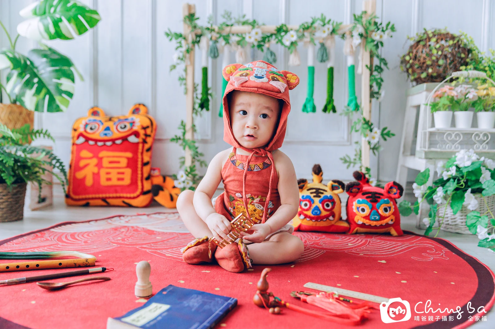 睿睿的抓周時光——晴爸親子攝影