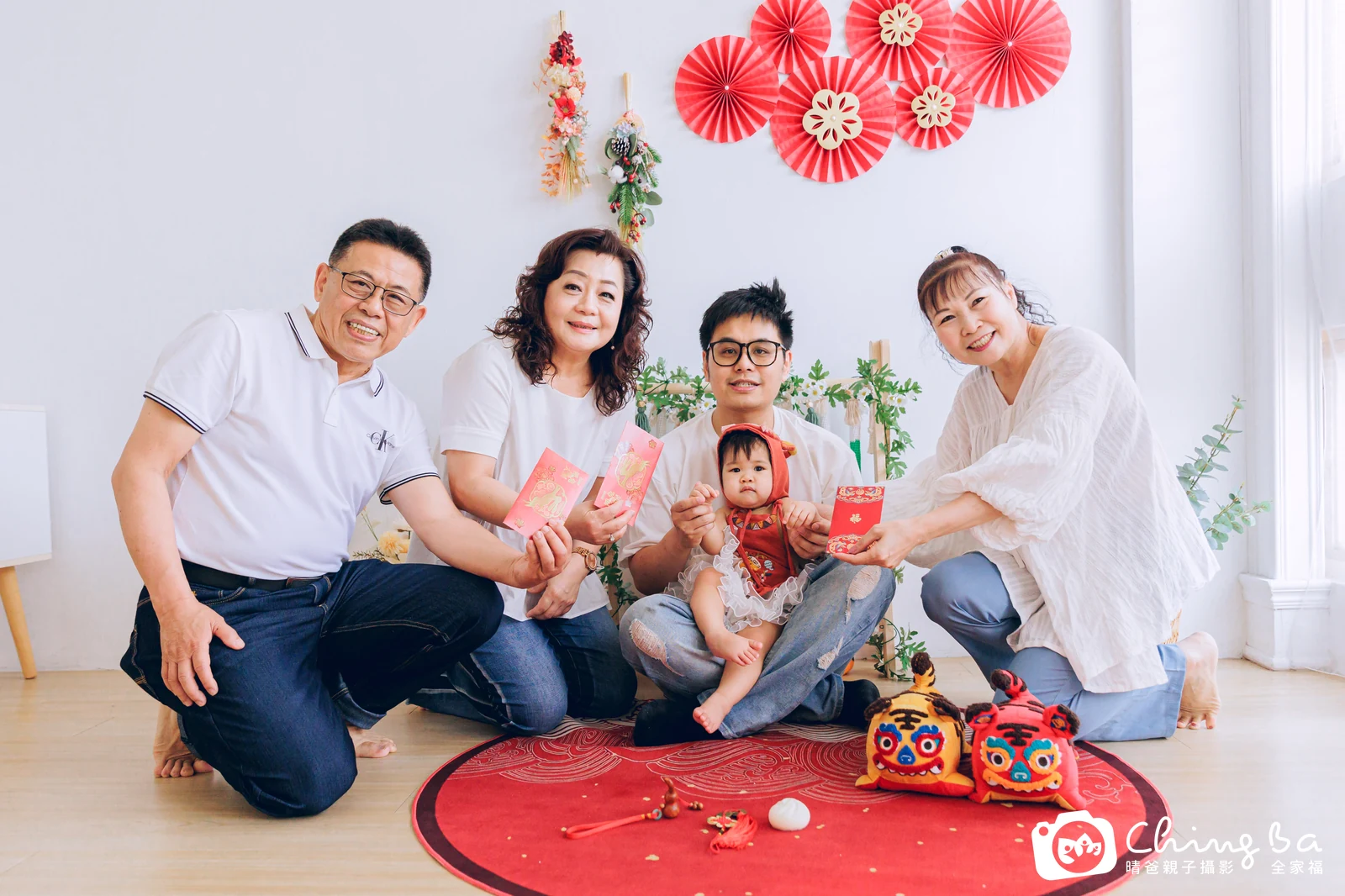 恩恩的台中小家庭抓周拍攝現場