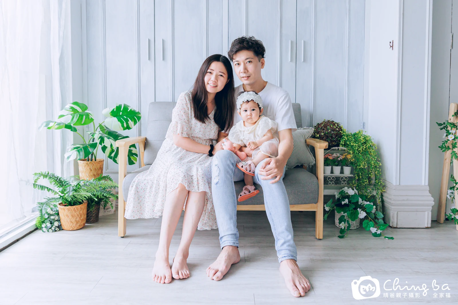 晴晴 1 歲寶貝 台中小家庭抓周紀念照｜晴爸親子攝影