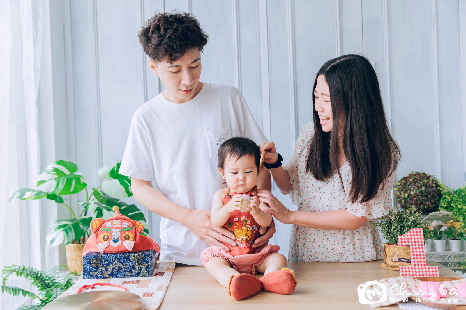 晴晴的抓周時光——晴爸親子攝影