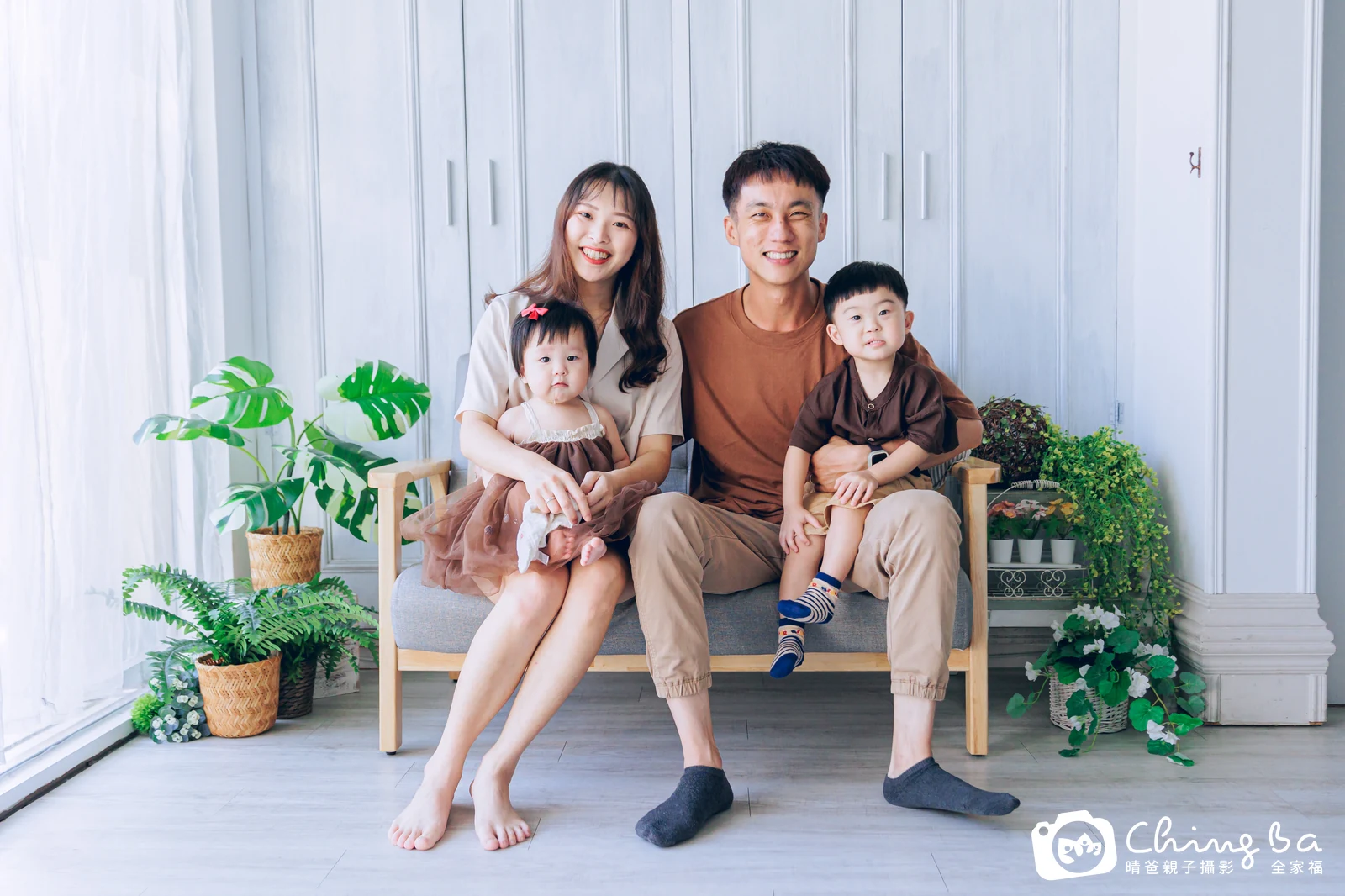 椛椛的台中小家庭抓周拍攝現場