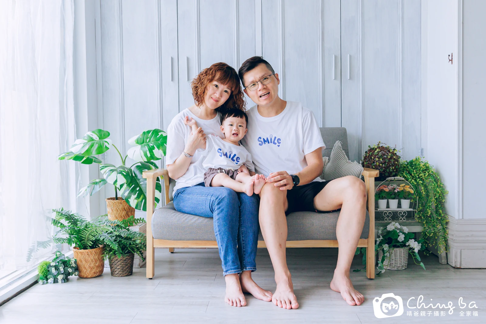 諺的台中小家庭抓周拍攝現場