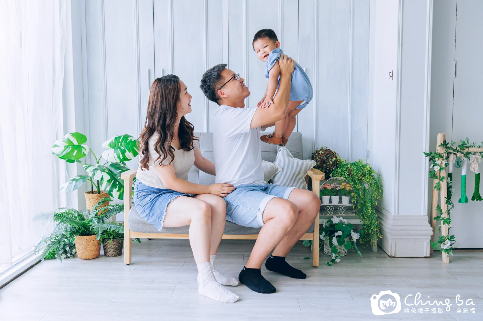 叡叡 1 歲 1 個月寶貝 台中小家庭抓周紀念照｜晴爸親子攝影
