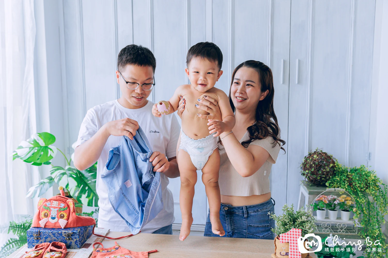 叡叡的抓周時光——晴爸親子攝影
