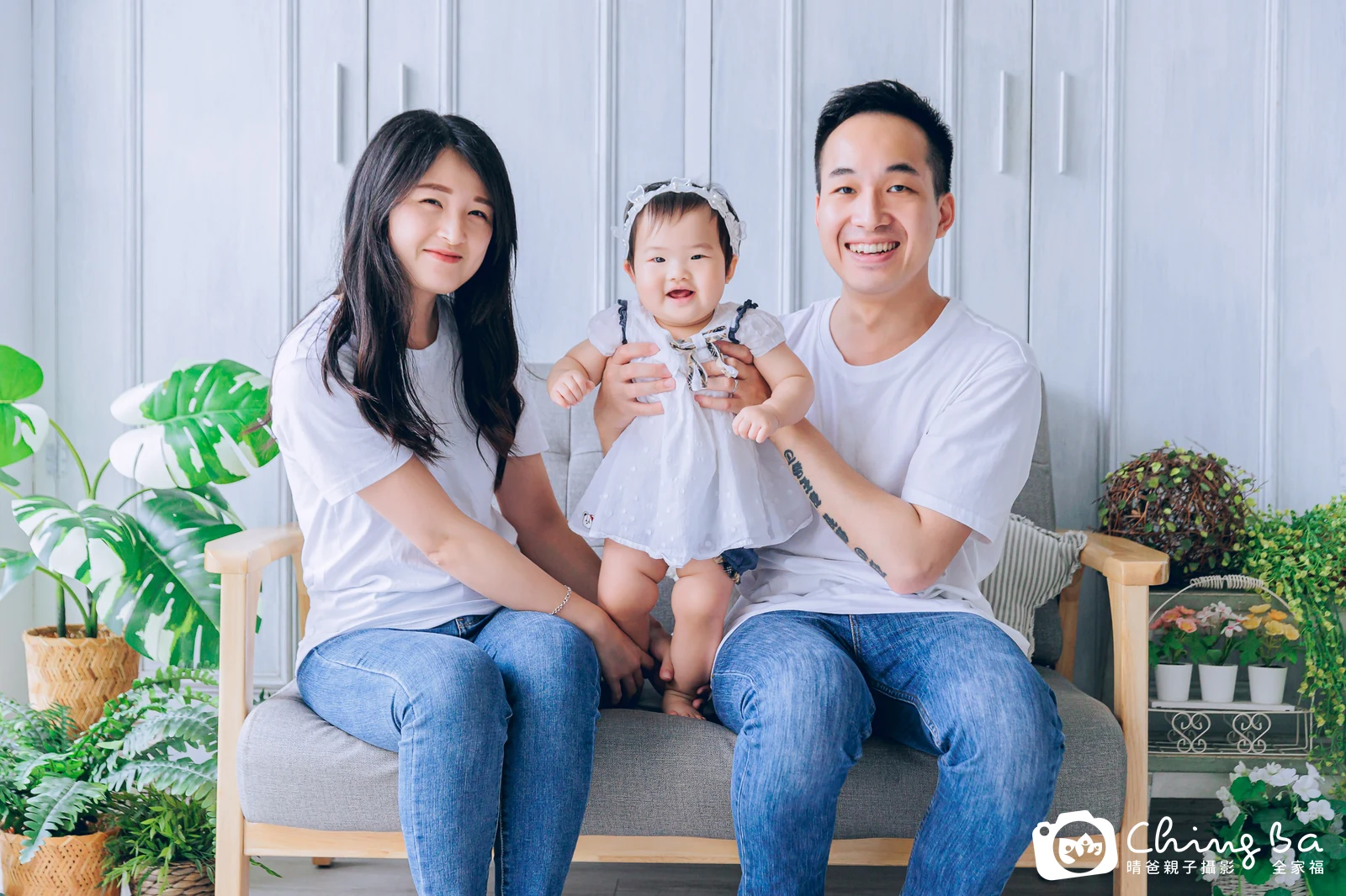 圓圓的台中小家庭抓周拍攝現場