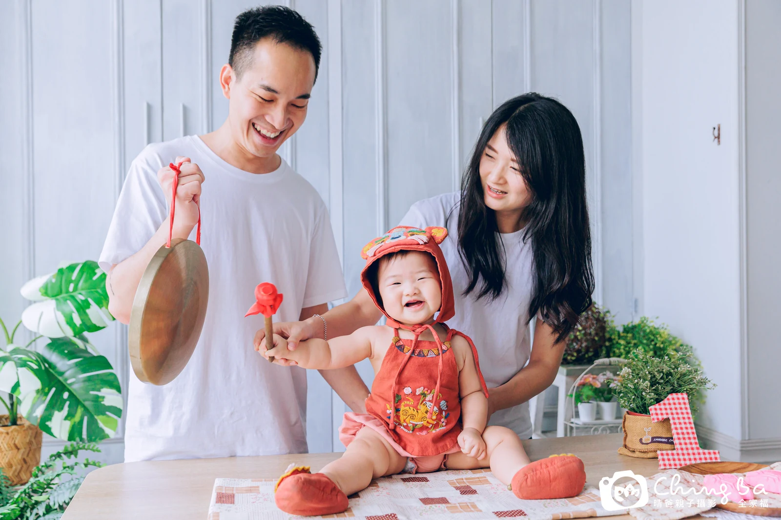圓圓寶貝一歲抓周