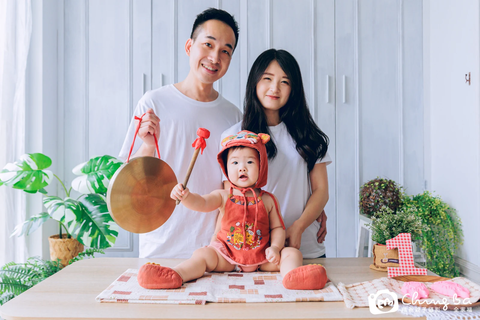 圓圓周歲抓周儀式的紀錄（2023 年夏季・平日場）