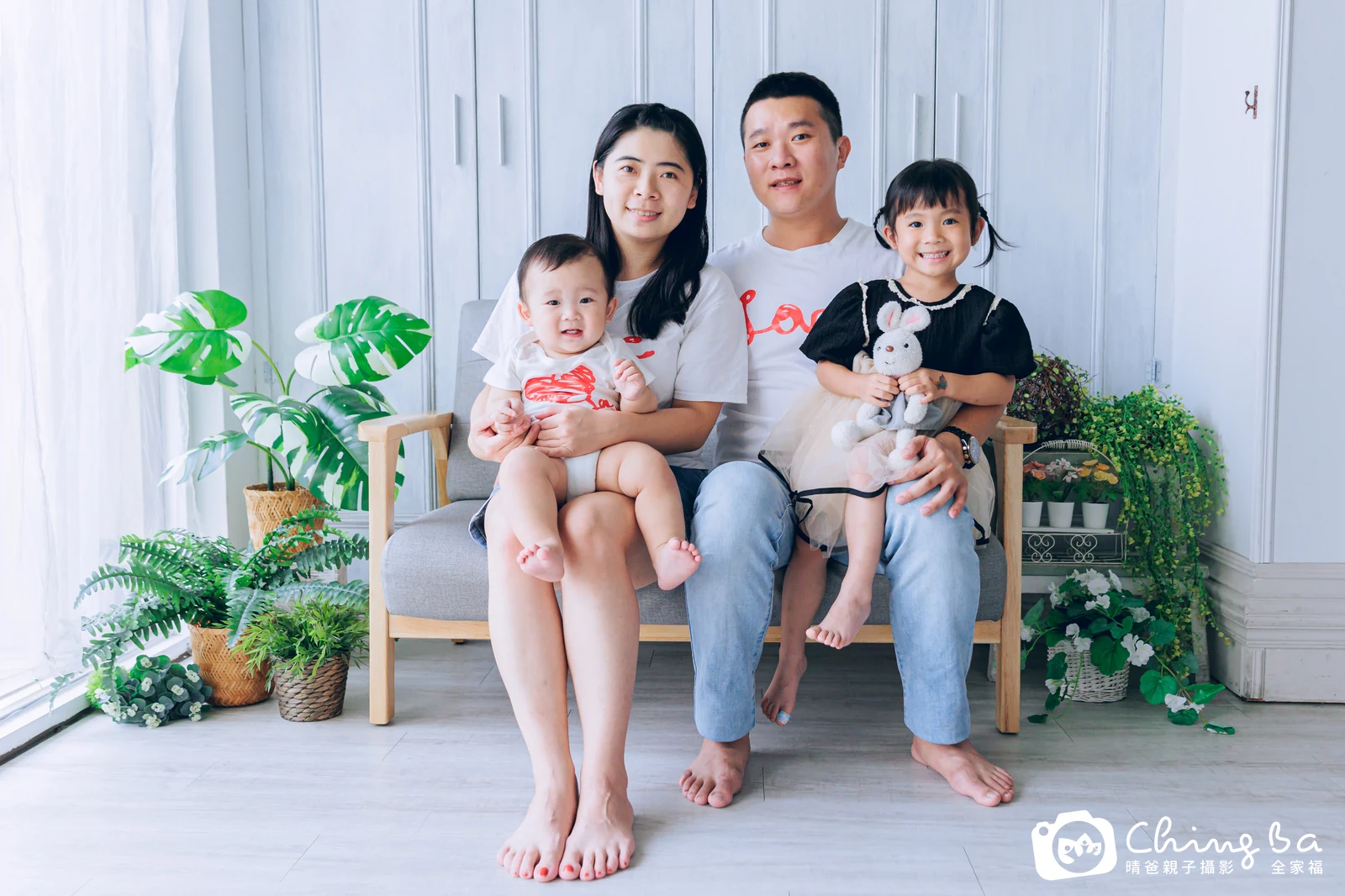 小序的台中小家庭抓周拍攝現場