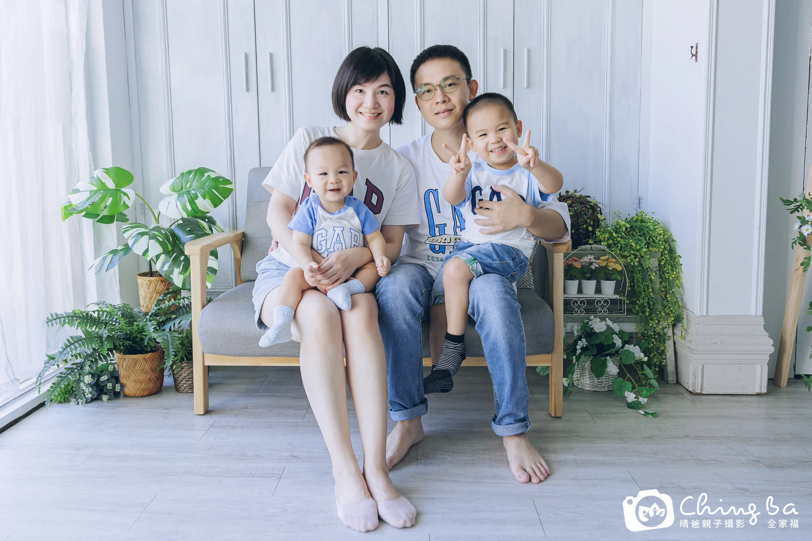 克的台中小家庭抓周拍攝現場