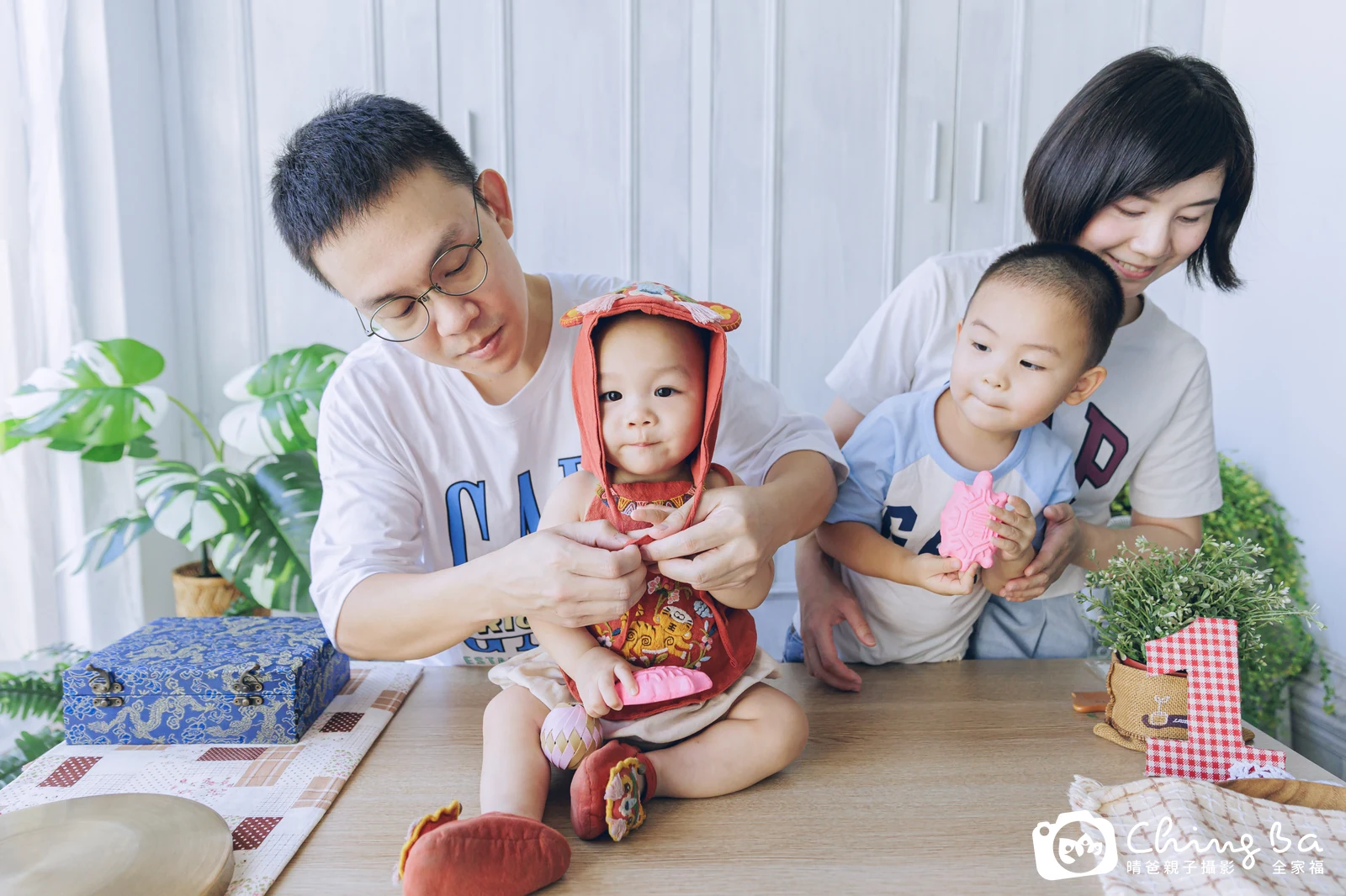 克在台中拍小家庭抓周的珍貴一刻