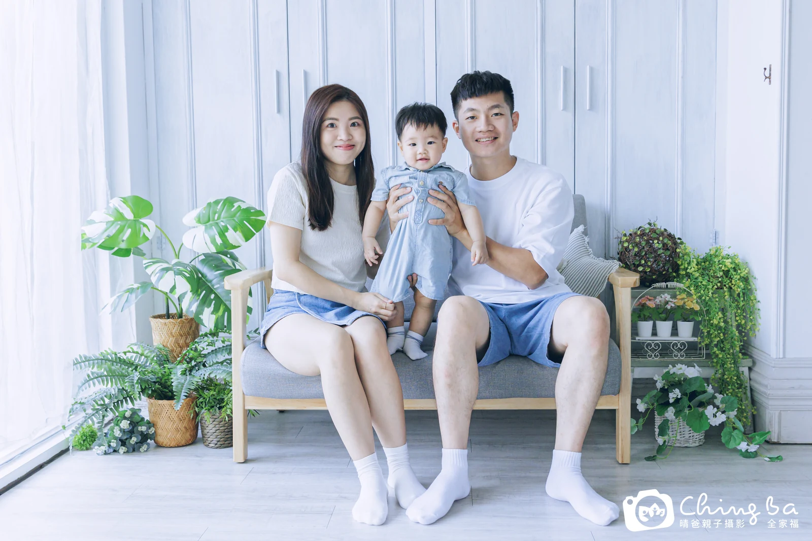 新 1 歲寶貝 台中小家庭抓周紀念照｜晴爸親子攝影
