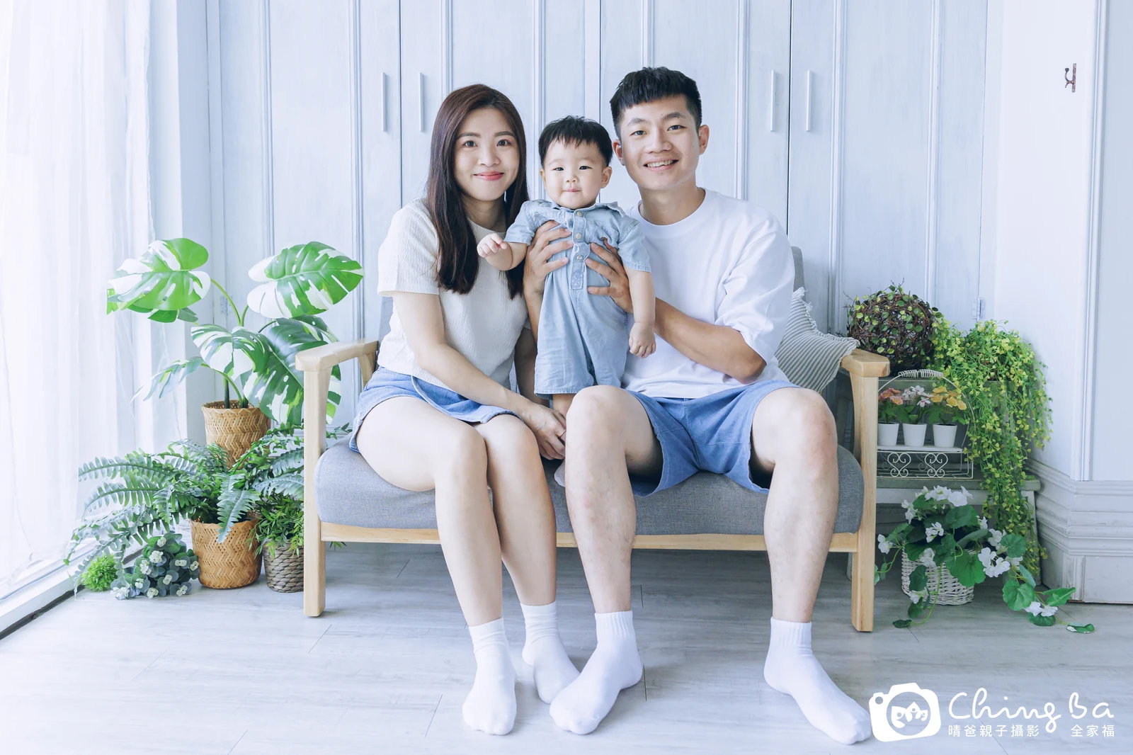 新的台中小家庭抓周拍攝現場