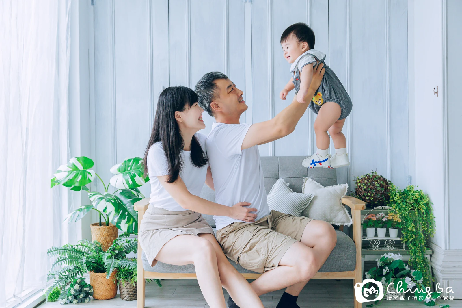 布布 1 歲寶貝 台中小家庭抓周紀念照｜晴爸親子攝影