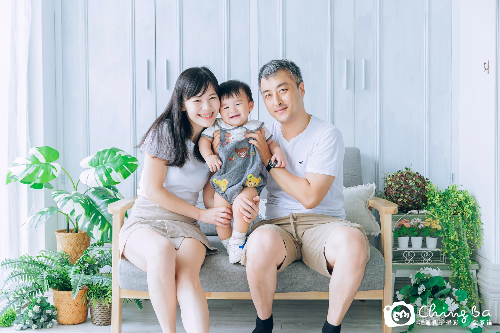 布布的台中小家庭抓周拍攝現場