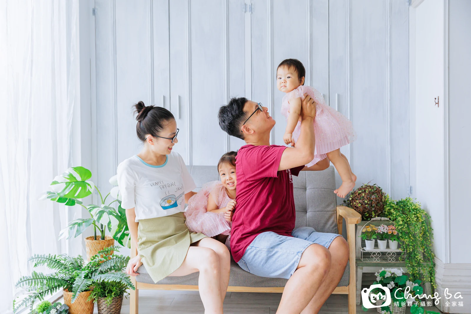 貨子 1 歲寶貝 台中小家庭抓周紀念照｜晴爸親子攝影