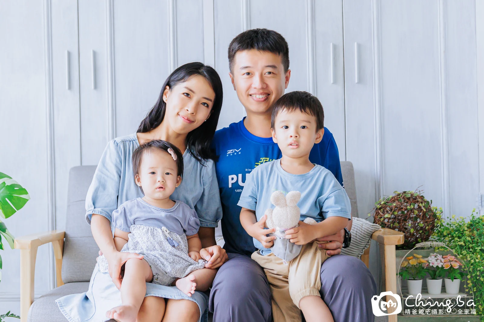 僑僑的台中小家庭抓周拍攝現場