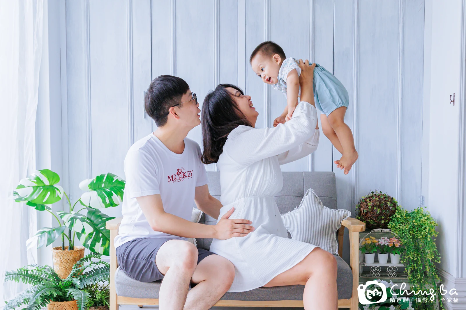 丞丞 1 歲寶貝 台中小家庭抓周紀念照｜晴爸親子攝影