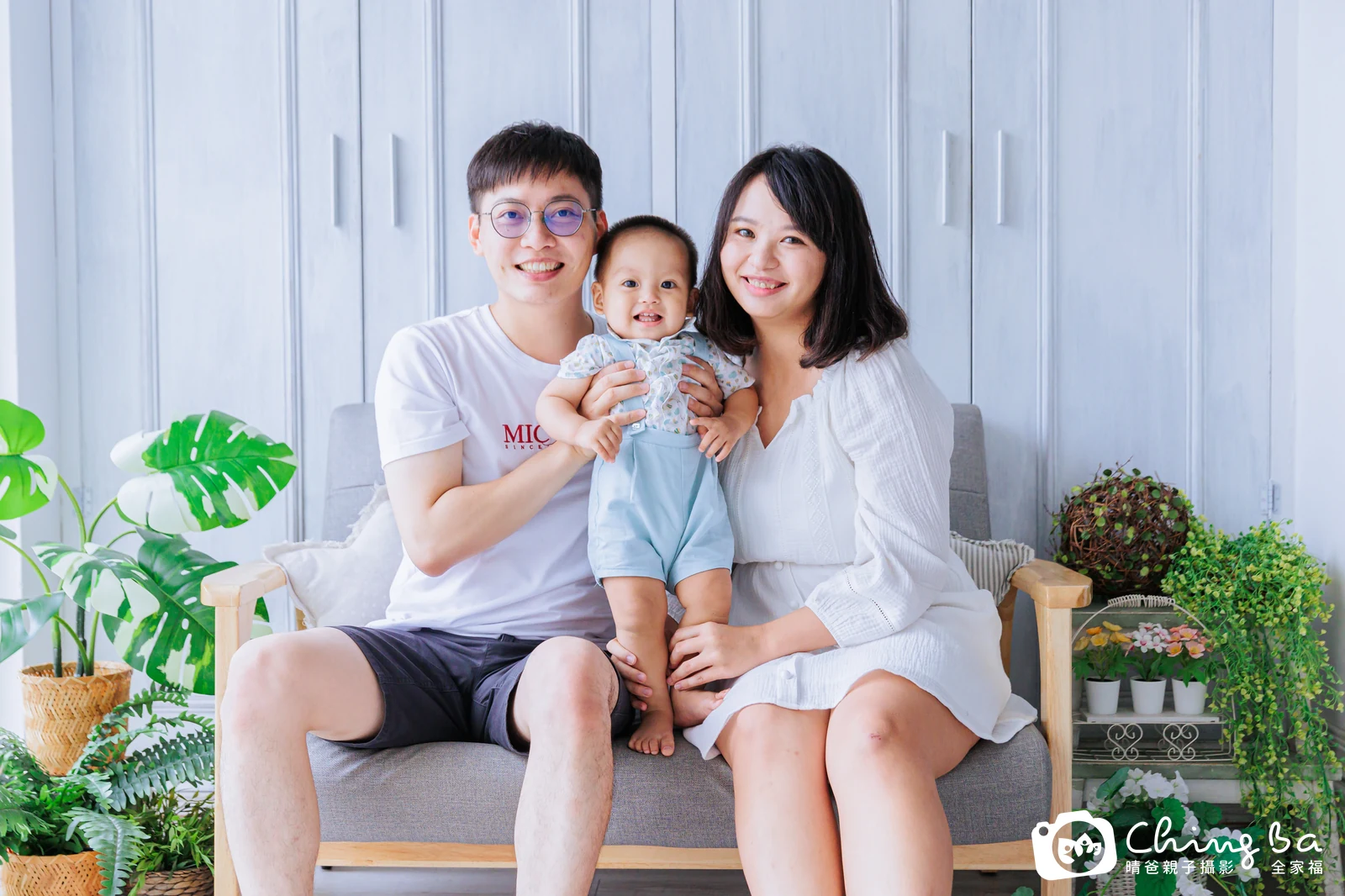 丞丞的台中小家庭抓周拍攝現場