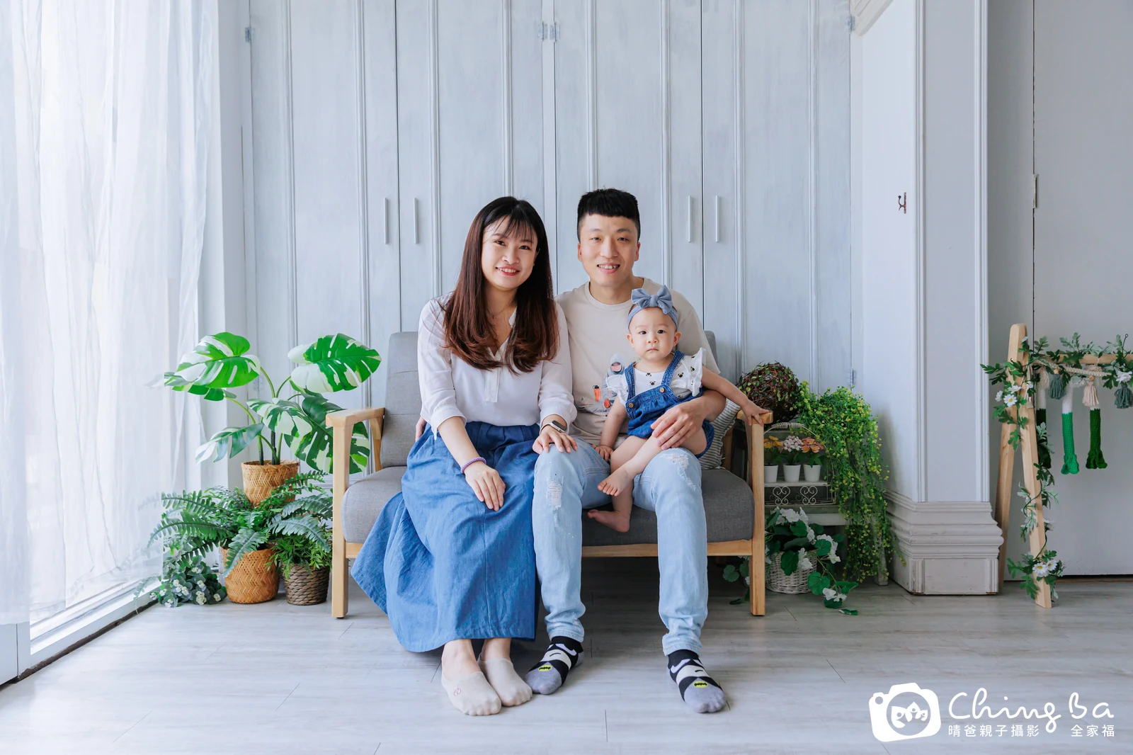 諄諄的台中小家庭抓周拍攝現場
