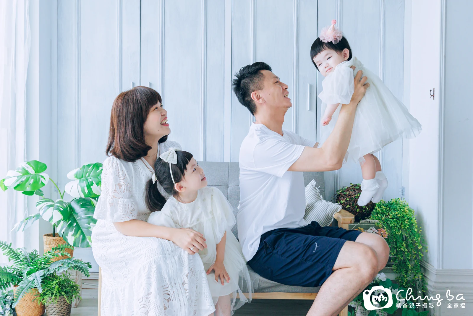 棠棠 1 歲寶貝 台中小家庭抓周紀念照｜晴爸親子攝影