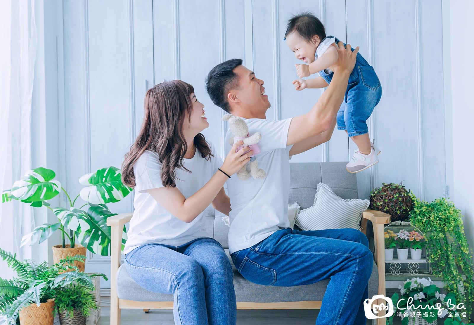 彤彤 1 歲寶貝 台中小家庭抓周紀念照｜晴爸親子攝影