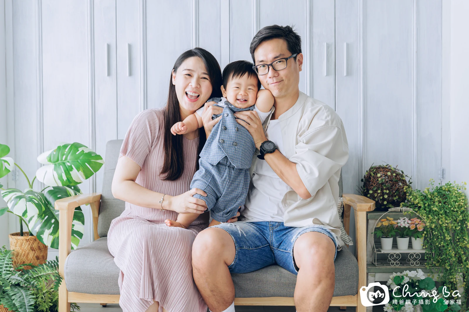 小謙的台中小家庭抓周拍攝現場