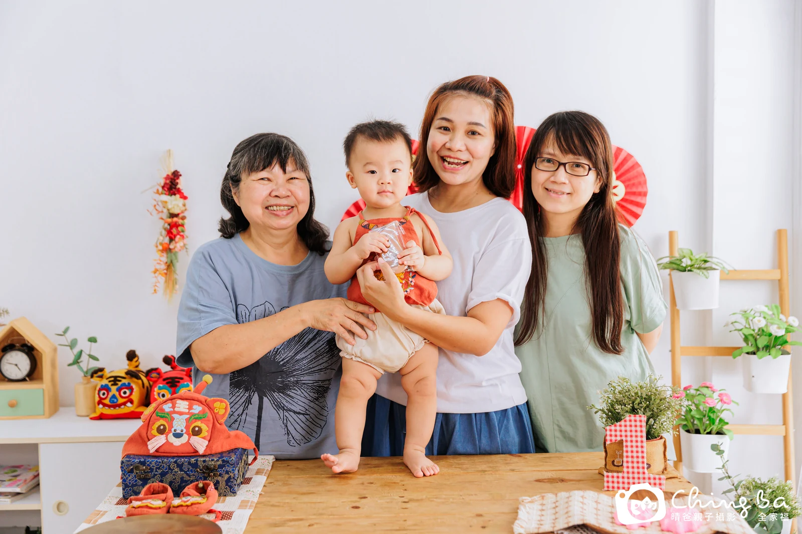 彥彥在台中拍小家庭抓周的珍貴一刻