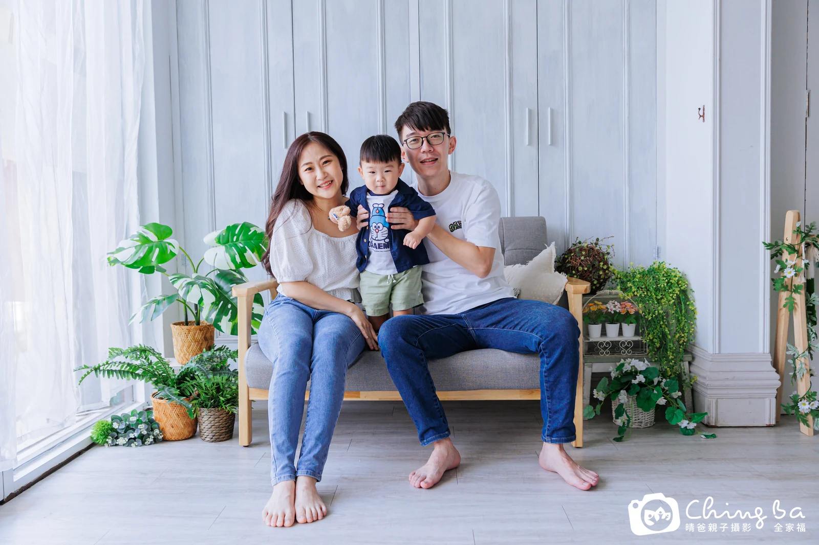 辰辰 1 歲寶貝 台中小家庭抓周紀念照｜晴爸親子攝影