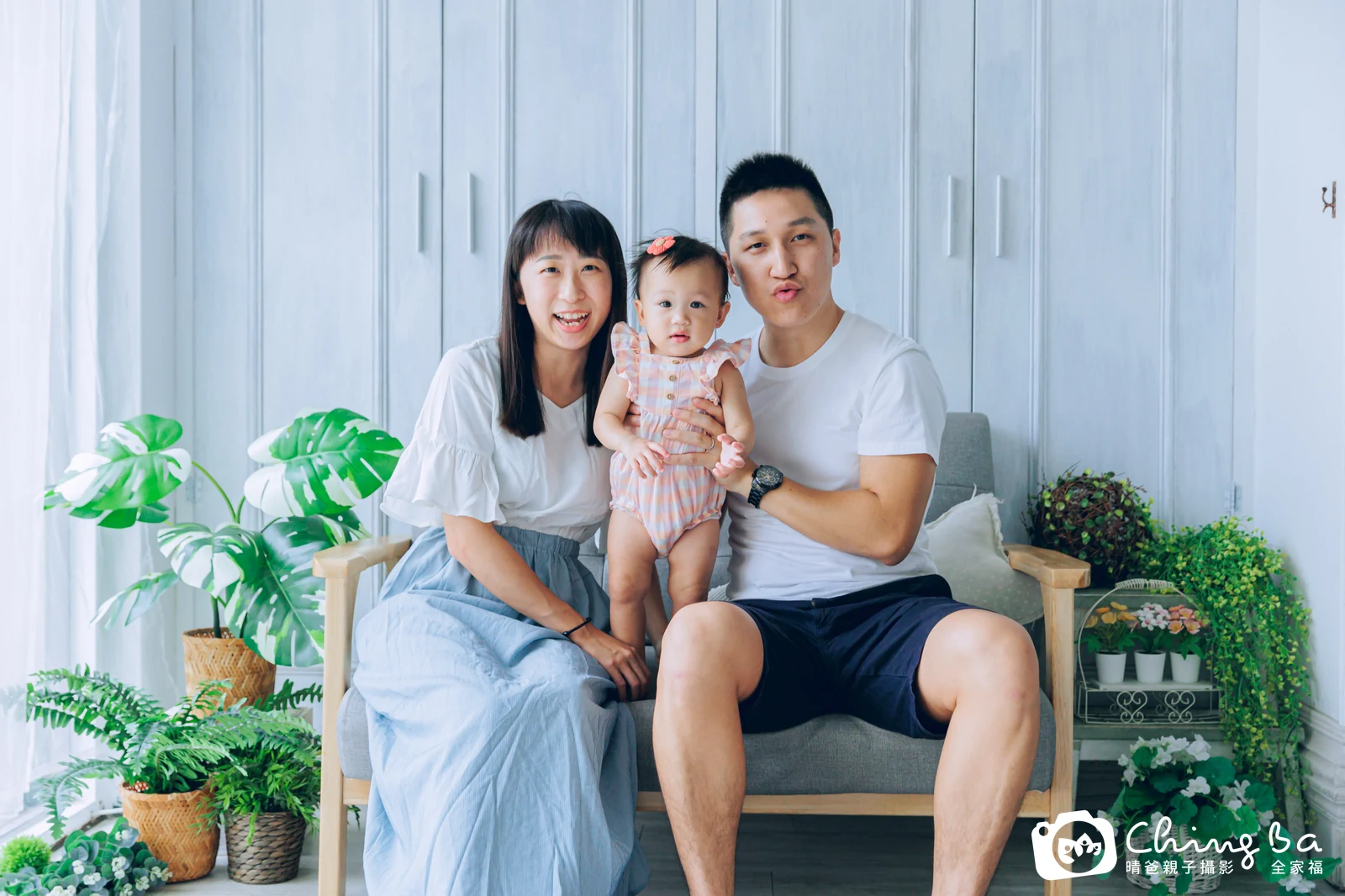 Mia的台中小家庭抓周拍攝現場