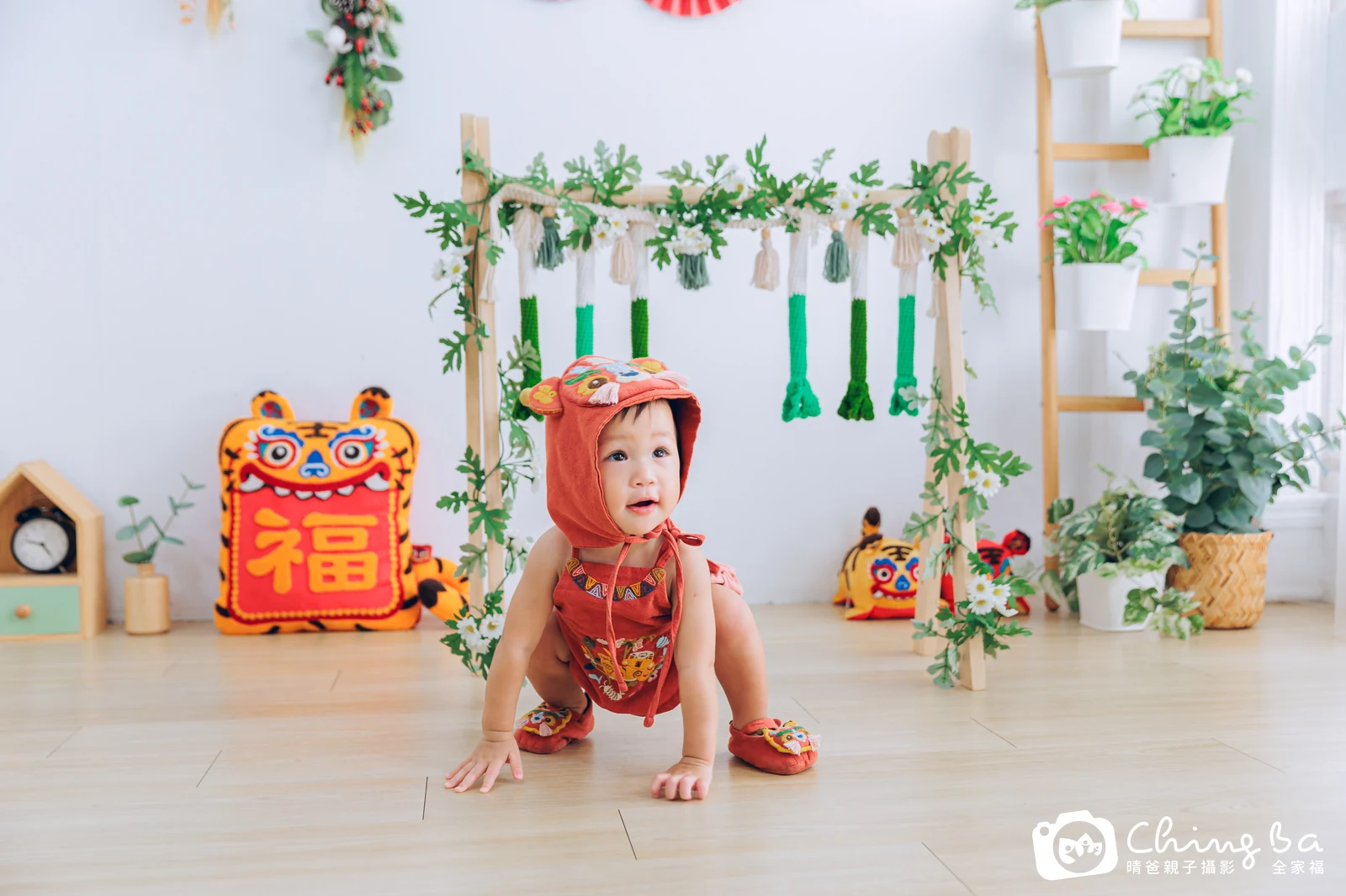 Mia的台中小家庭抓周拍攝現場