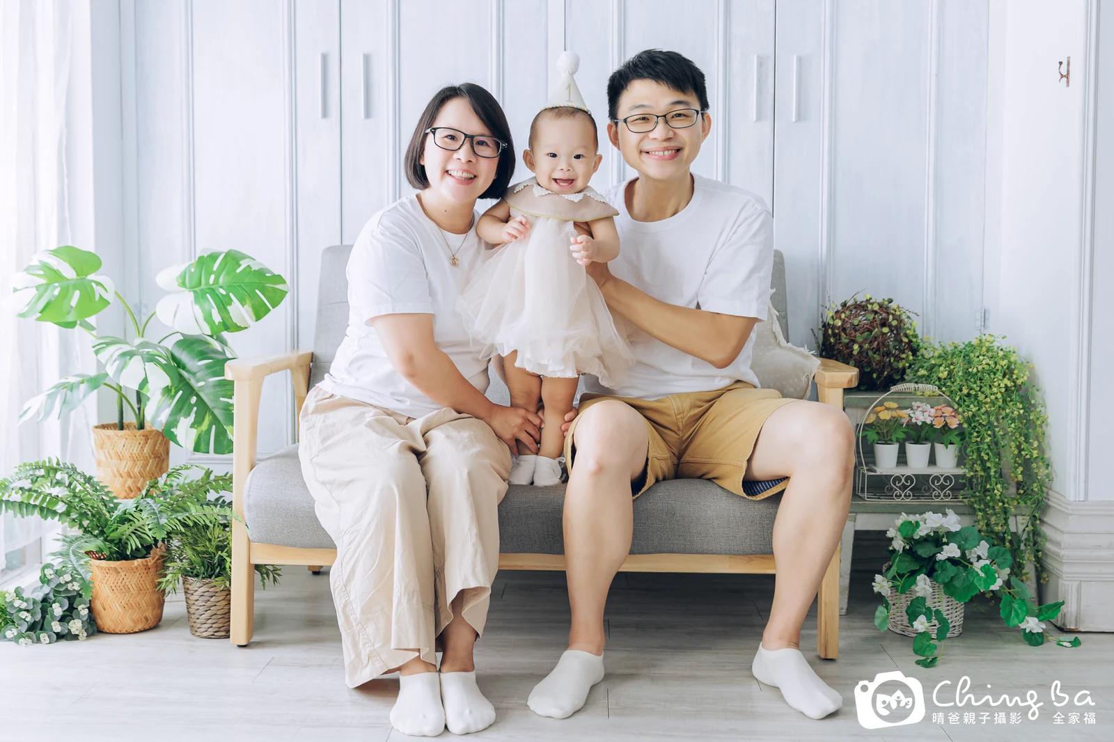 Mika的台中小家庭抓周拍攝現場
