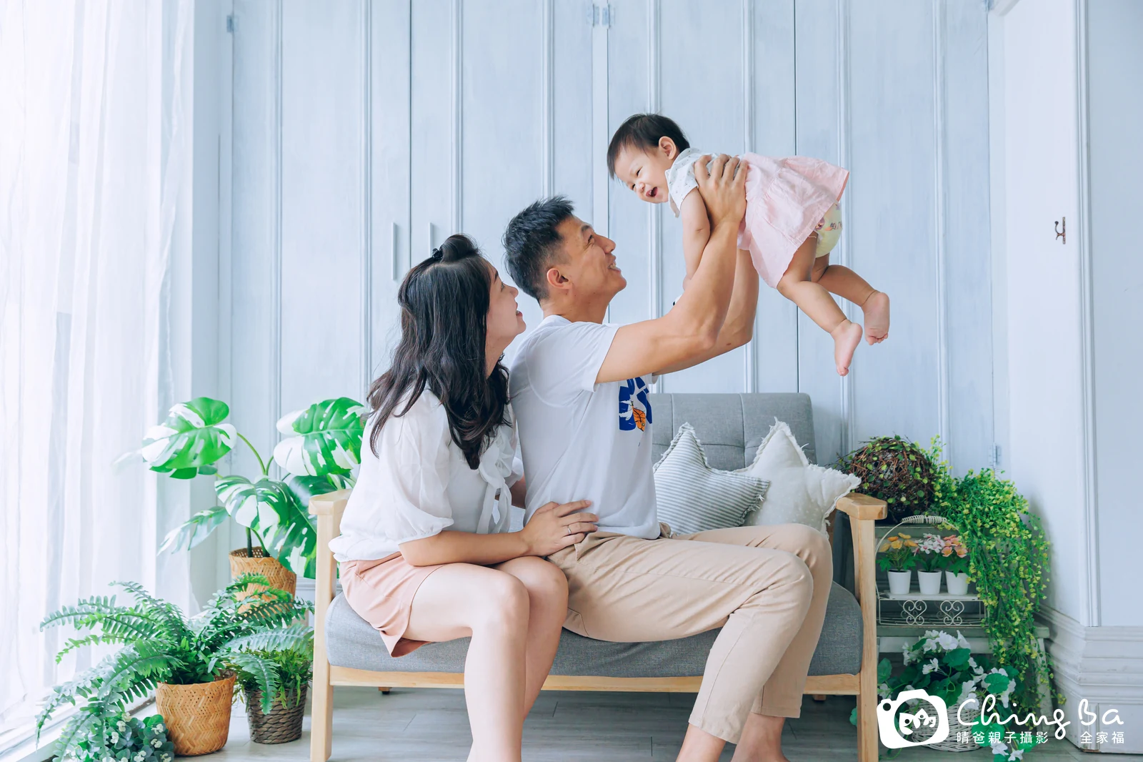 竹竹 1 歲寶貝 台中小家庭抓周紀念照｜晴爸親子攝影