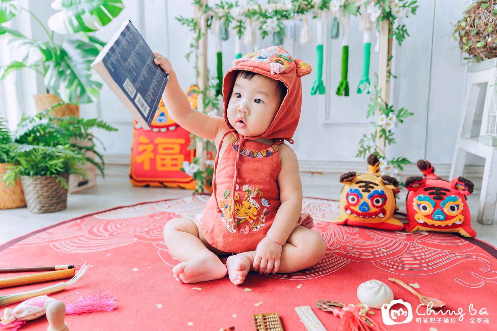 荳荳的抓周時光——晴爸親子攝影