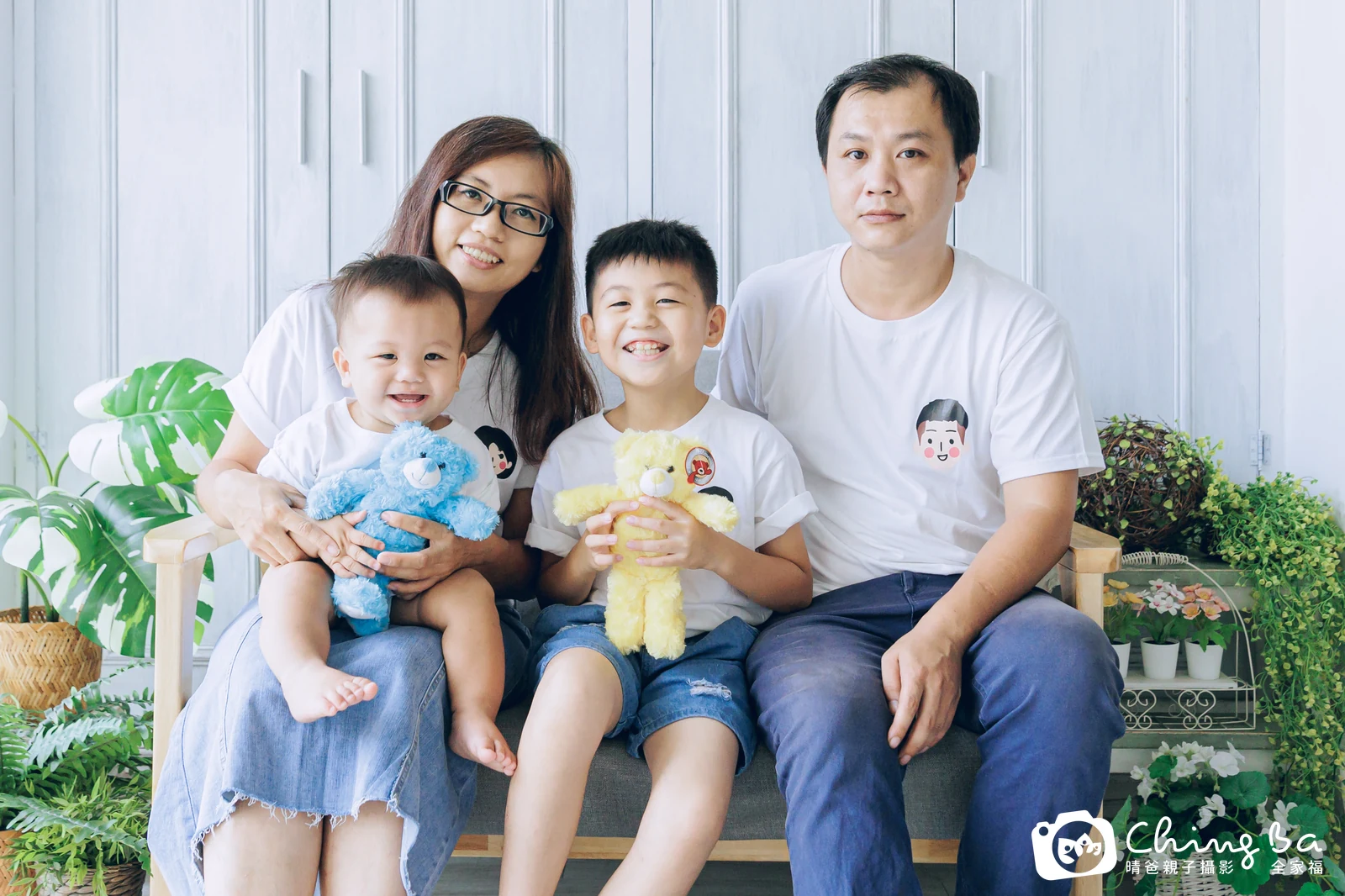 睿睿的台中小家庭抓周拍攝現場