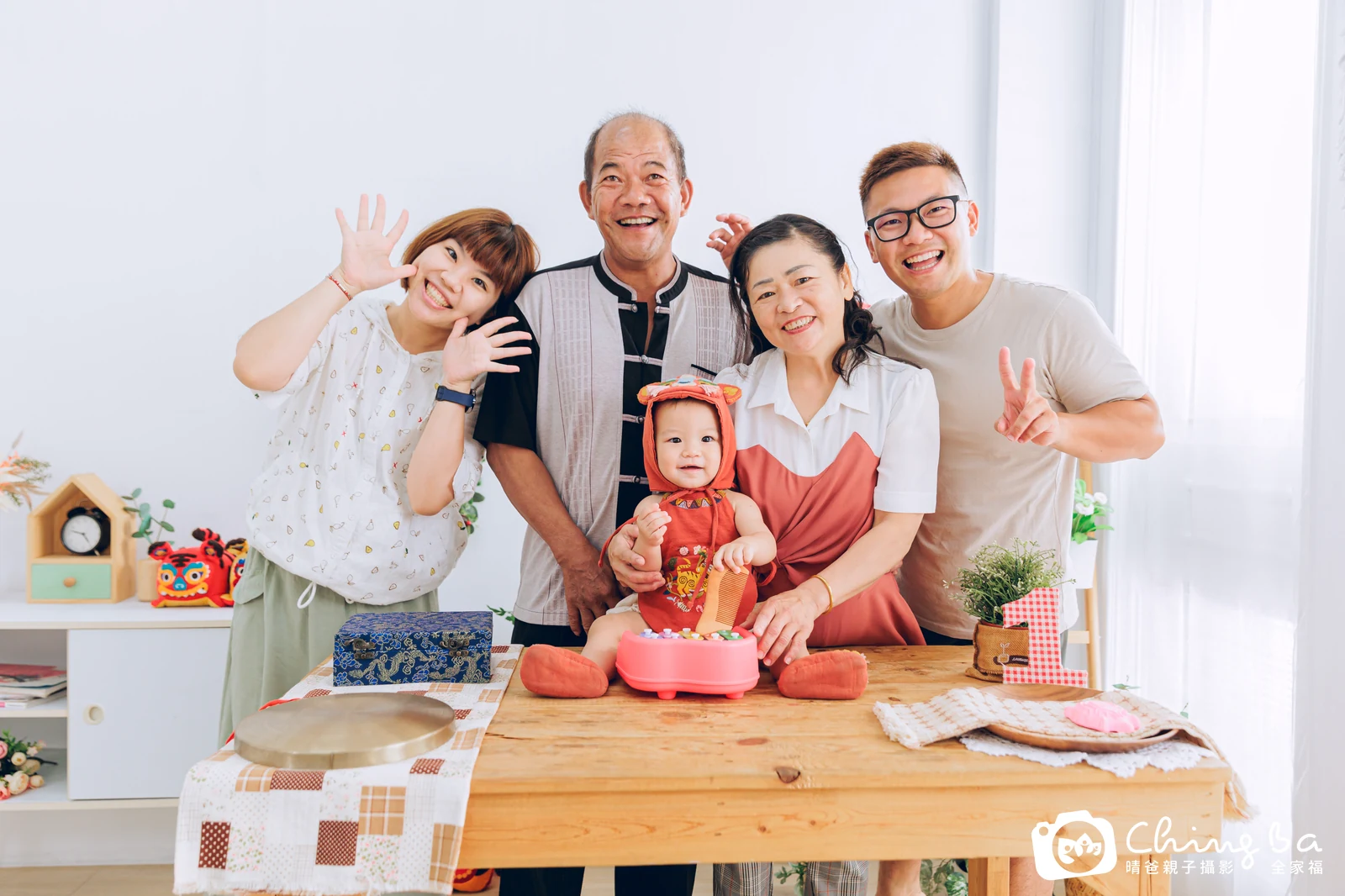 椪柑寶貝一歲抓周