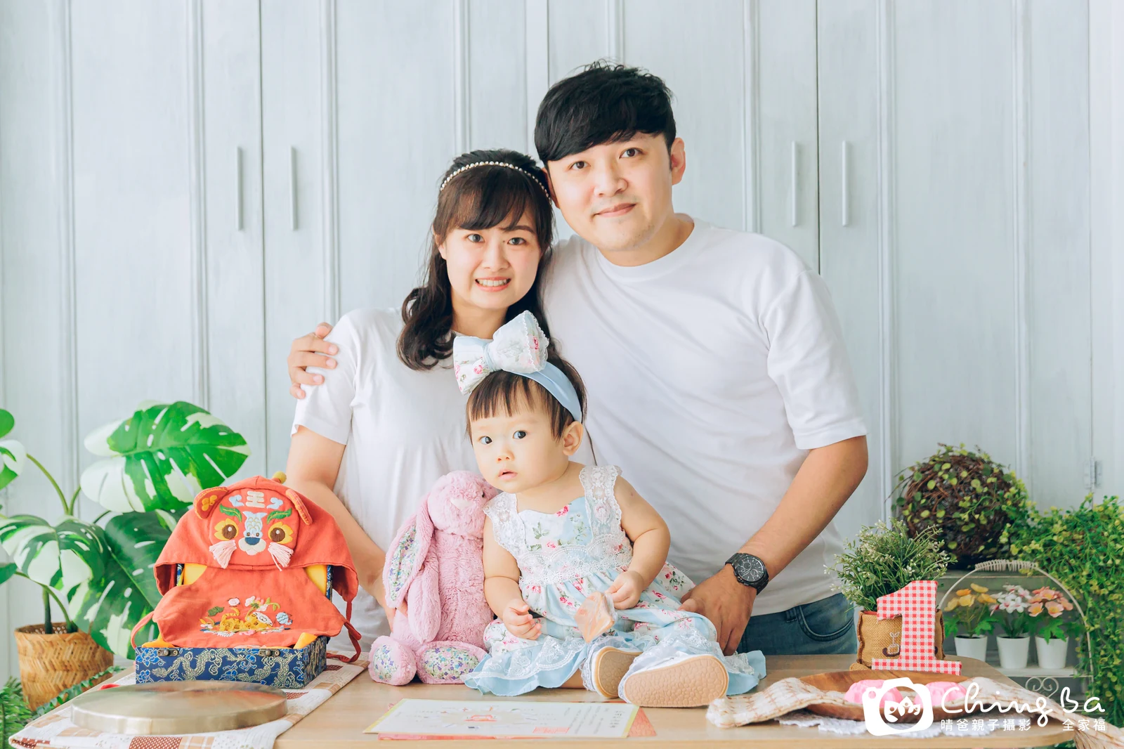 熊小妞在台中拍小家庭抓周的珍貴一刻