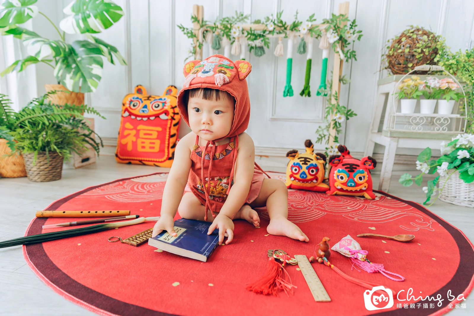 熊小妞在台中拍小家庭抓周的珍貴一刻
