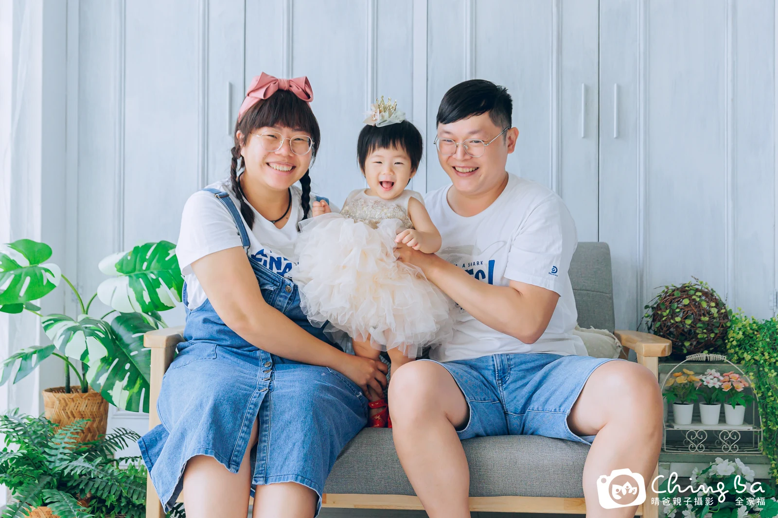 瑤 1 歲寶貝 台中小家庭抓周紀念照｜晴爸親子攝影
