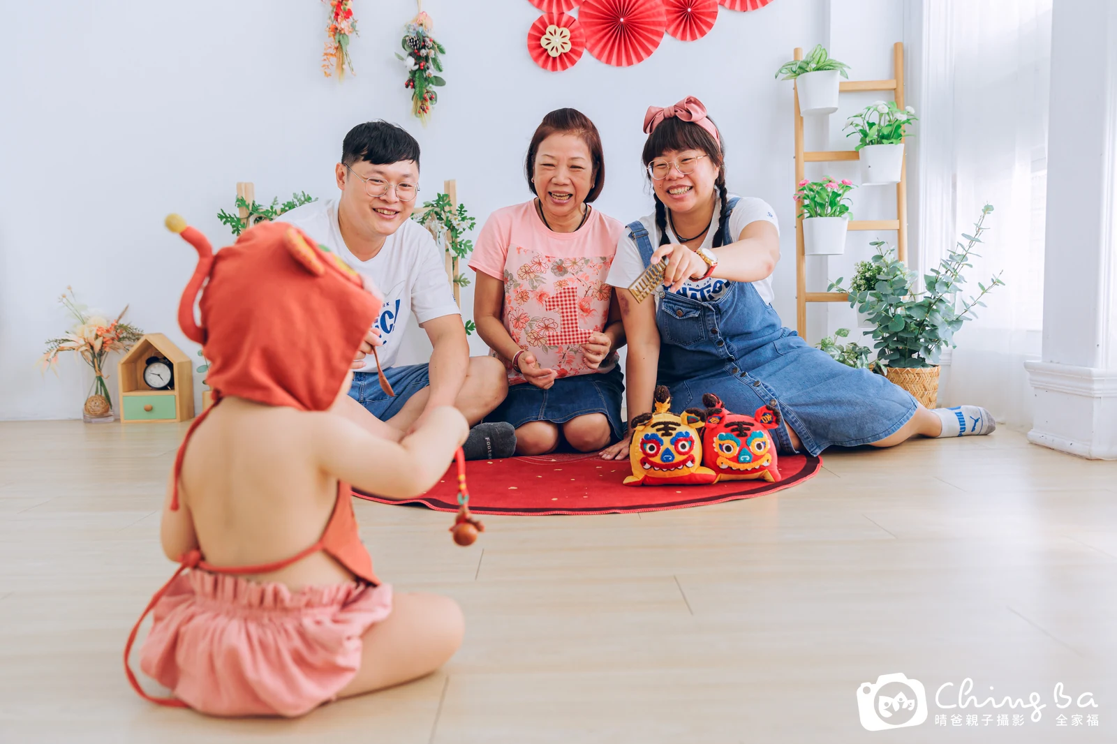瑤的台中小家庭抓周拍攝現場