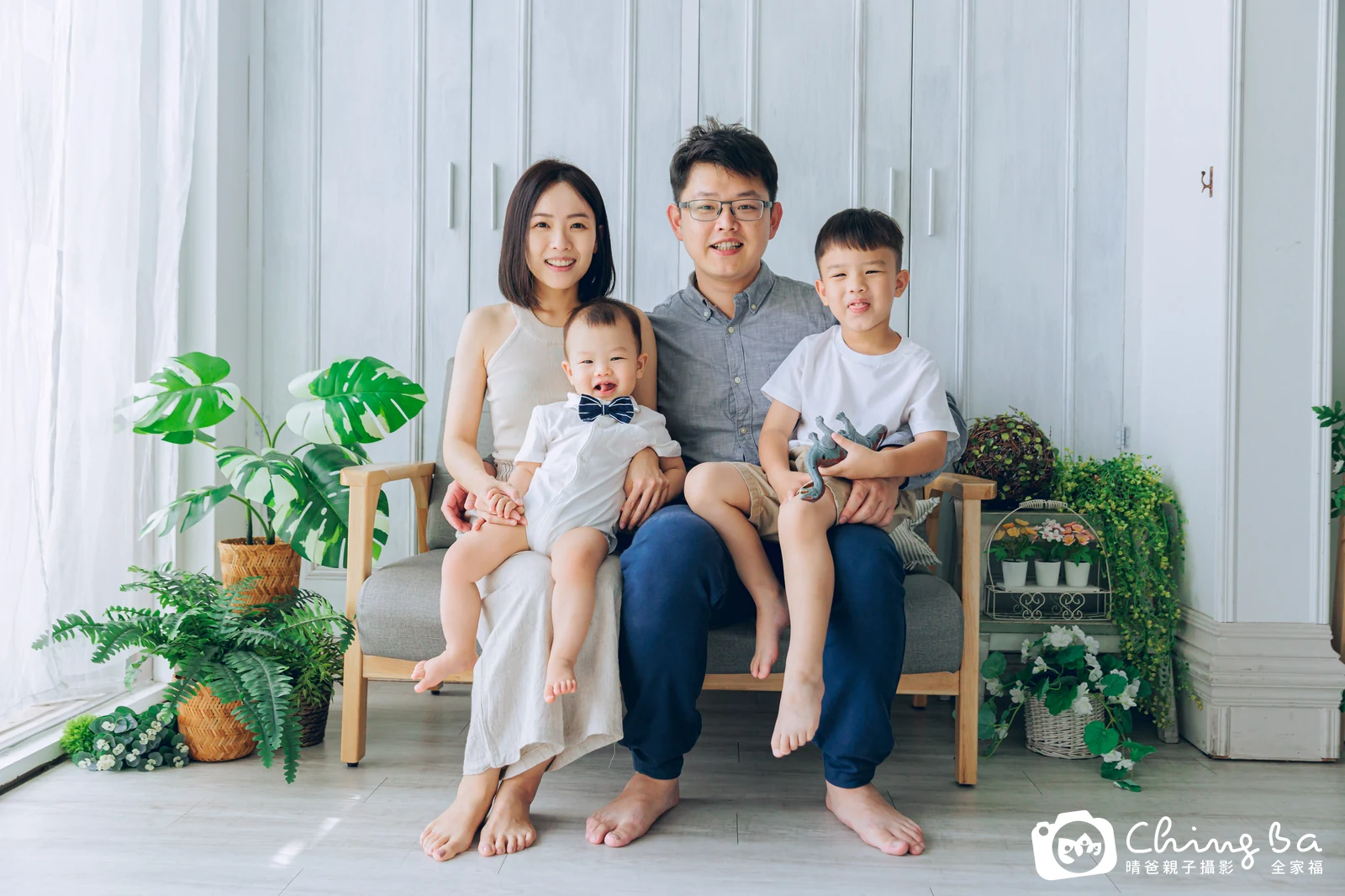 弟弟的台中小家庭抓周拍攝現場