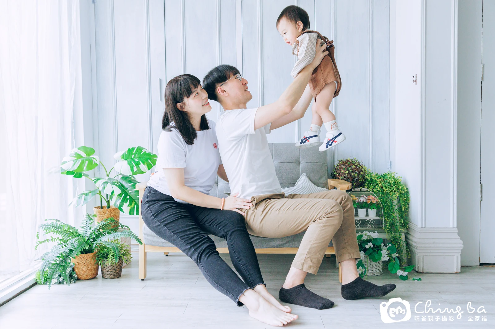胖虎 1 歲 1 個月寶貝 台中小家庭抓周紀念照｜晴爸親子攝影