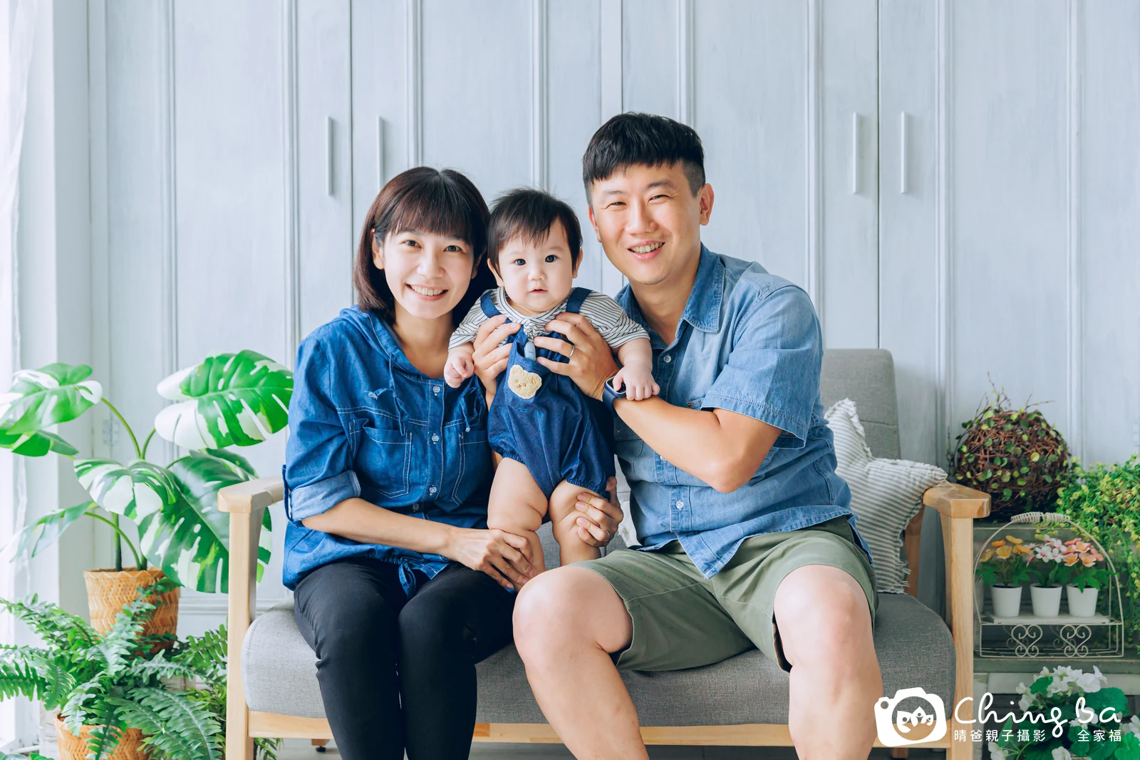 本丸 1 歲寶貝 台中小家庭抓周紀念照｜晴爸親子攝影