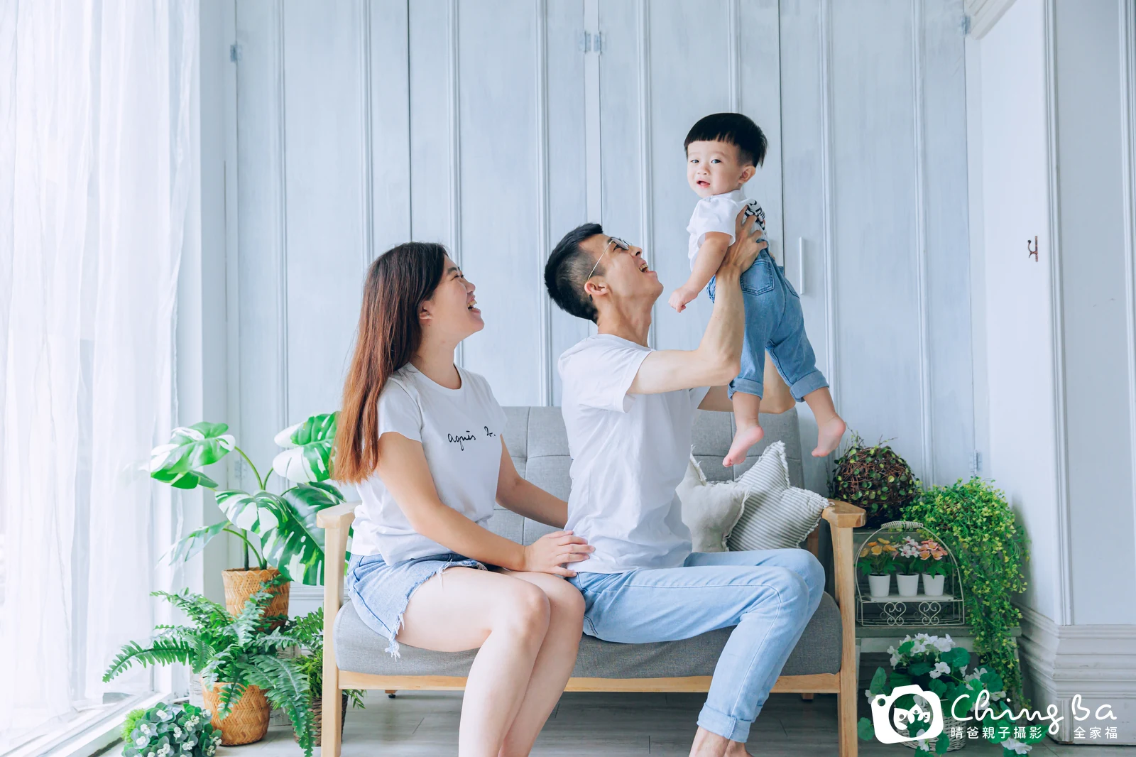 暘暘 1 歲寶貝 台中小家庭抓周紀念照｜晴爸親子攝影
