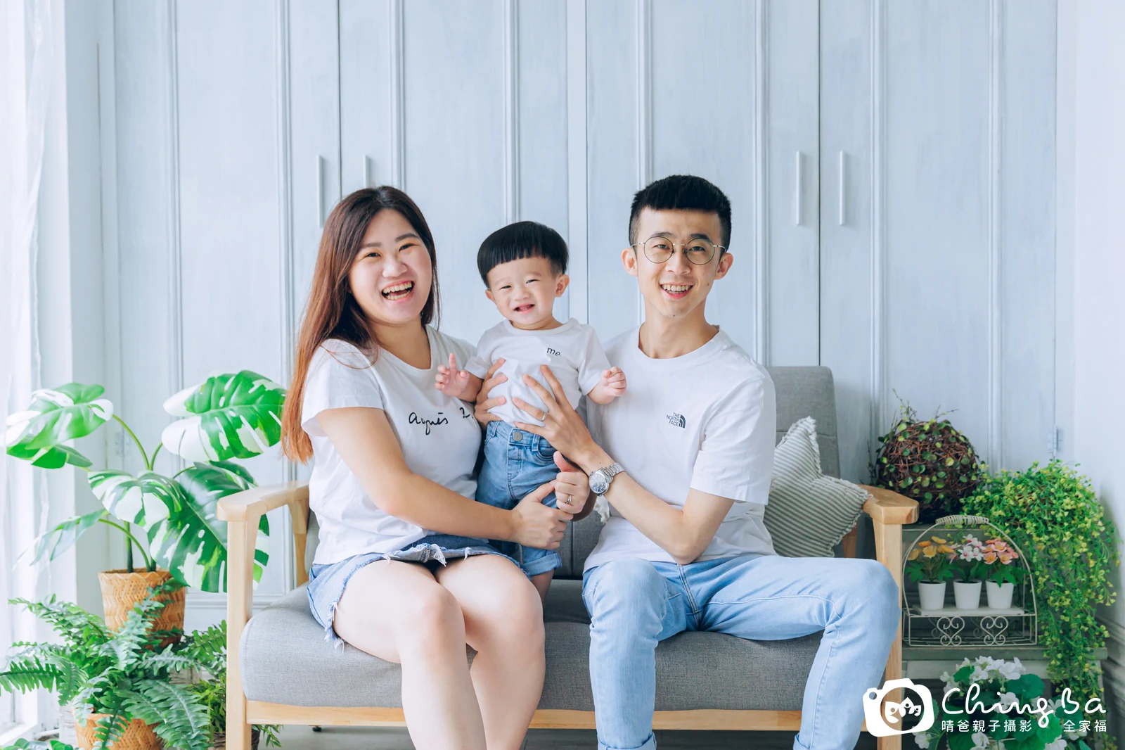 暘暘的台中小家庭抓周拍攝現場