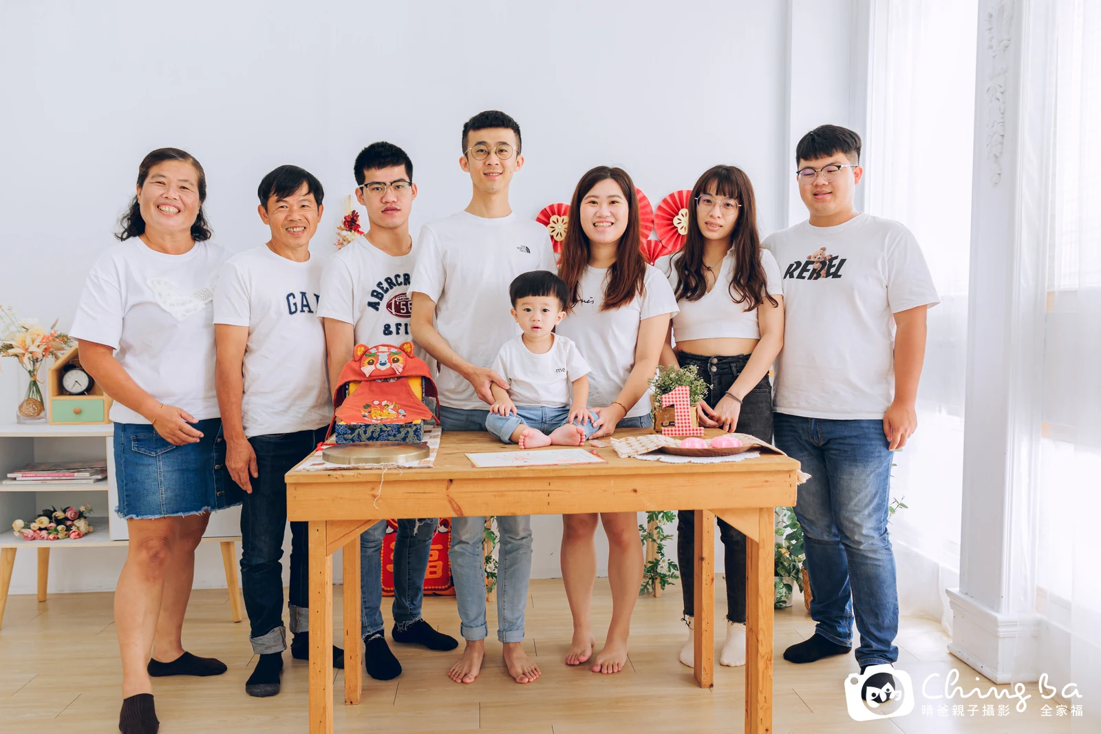 暘暘在台中拍小家庭抓周的珍貴一刻