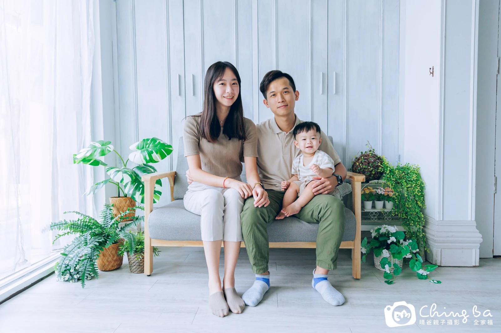 謙 1 歲寶貝 台中小家庭抓周紀念照｜晴爸親子攝影