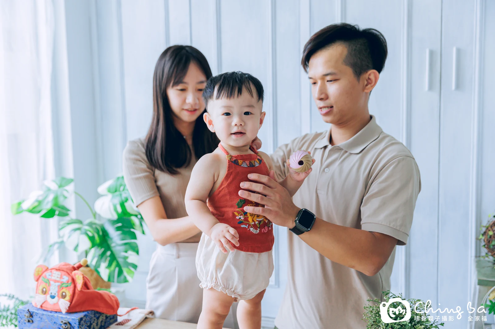謙的抓周時光——晴爸親子攝影