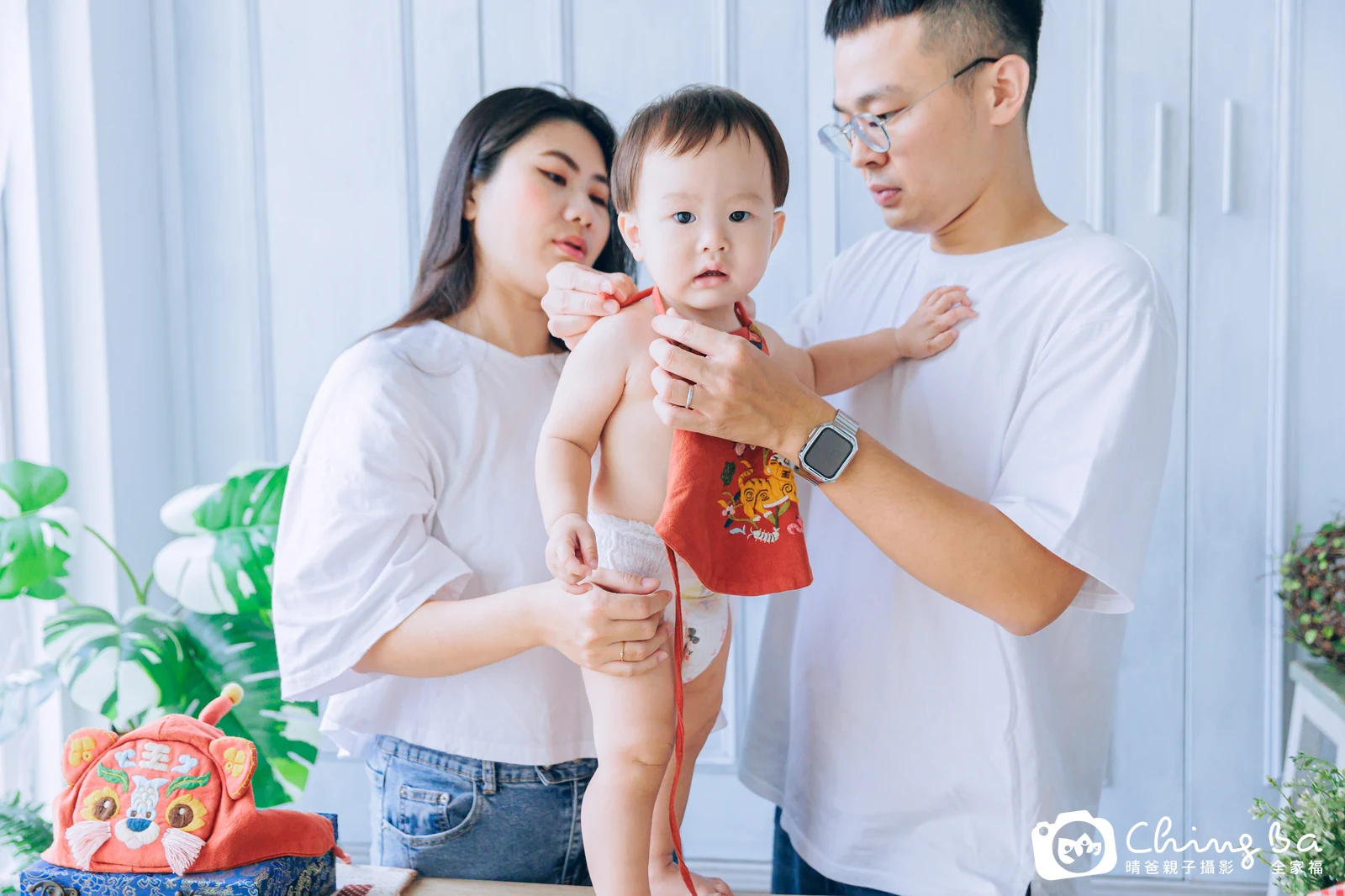 睿睿在台中拍小家庭抓周的珍貴一刻